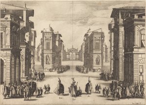 Il Solimano, Act I by Jacques Callot