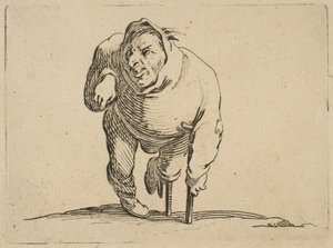 The Cripple with a Crutch and a Wooden Leg by Jacques Callot