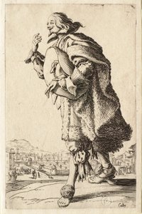 The Nobility: The Gentleman Who Greets Holding His Felt Hat Under His Arm by Jacques Callot