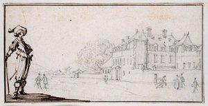 La Romaine, the property of Claude Deruet by Jacques Callot