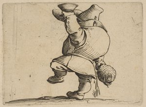 The Drinker Seen from Behind, from Varie Figure Gobbi, suite by Jacques Callot
