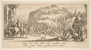 The Carrying of the Cross, from The Great Passion by Jacques Callot