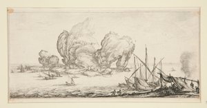 The Huge Rock, from Landscapes for Giovanni de Medici by Jacques Callot