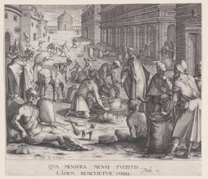 The Grain Measurers by Jacques Callot