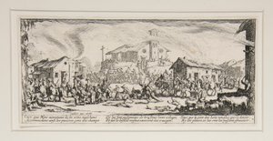 The Great Miseries of War: No. 7 - Pillage and Burning of D