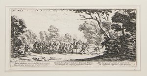 The Great Miseries of War: No. 9 - Discovery of the Criminals by Jacques Callot