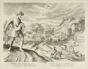 The Months. 10, October by Jacques Callot