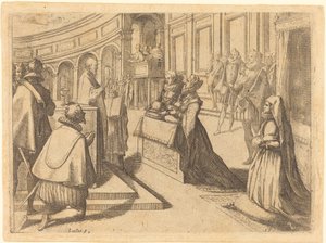 Marriage of Margaret of Austria and Philip III by Jacques Callot