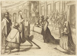Marriage of Margaret of Austria and Philip III by Jacques Callot