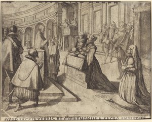 Marriage of Margaret of Austria and Philip III by Jacques Callot