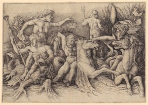 Martyrdom of Saint Barnabas, Sheet 15 of the Series "The Apostle Martyrdoms" by Jacques Callot