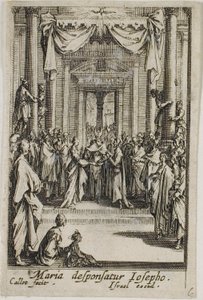 Mary Marries Joseph, from The Life of the Virgin by Jacques Callot