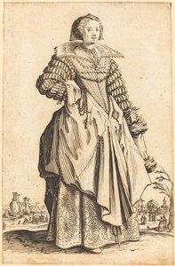 Noble Woman with Large Collar by Jacques Callot