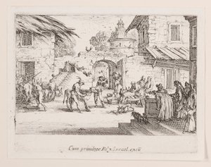 The Large Calf is Killed, from the Series The Life of the by Jacques Callot