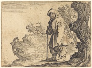 Peasant with Sack by Jacques Callot