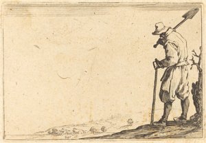 Peasant with Shovel on His Shoulder