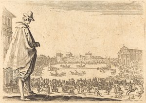 Piazza Santa Maria Novella, Florence by Jacques Callot