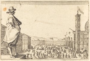 Piazza del Duomo, Florence by Jacques Callot