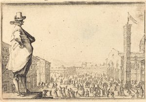 Piazza del Duomo, Florence by Jacques Callot