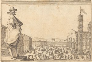 Piazza del Duomo, Florence by Jacques Callot
