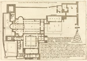 Plan of the Church of the Holy Nativity by Jacques Callot