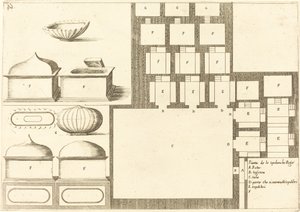 Plan of the Spelunche Regee by Jacques Callot
