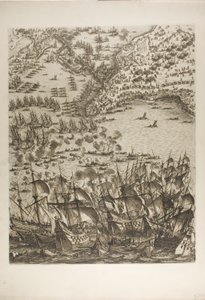 Plate Five from The Siege of La Rochelle by Jacques Callot