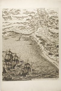 Plate Six from The Siege of La Rochelle by Jacques Callot