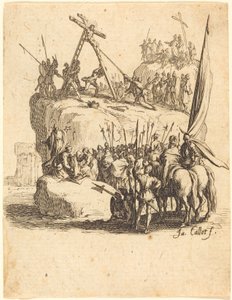 Raising of the Cross by Jacques Callot