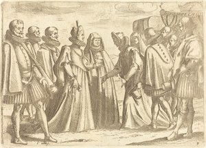 Reception at Mantua by Jacques Callot