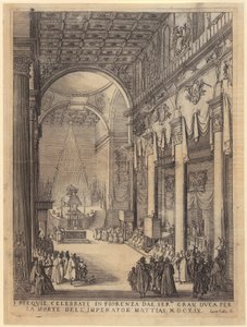 Requiem in Honour of Emperor Matthias by Jacques Callot