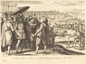 Restoration of the Aqueduct at Pisa by Jacques Callot