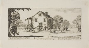 Scene of Pillage, plate four from The Miseries of War by Jacques Callot