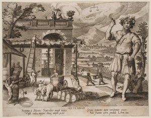 September, from the series “The Months” by Jacques Callot