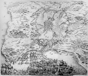 Siege of La Rochelle by Jacques Callot