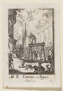 Simon the Apostle (Simonis Appos.) by Jacques Callot