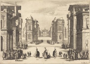 Solimano, Act I, 1620 by Jacques Callot