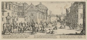 Hospital, Plate 15 from the Series "Horrors of War" by Jacques Callot