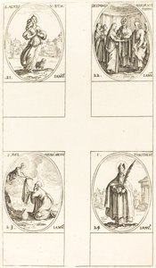 St. Agnes; The Marriage of the Virgin; St. Ildefonsus; St. Timothy by Jacques Callot