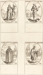 St. Apollonia; St. Guillaume; St. Scholastica; St. Saturnin by Jacques Callot