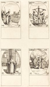 St. Aurea; St. Bartholomew; St. Louis; St. Genesius by Jacques Callot