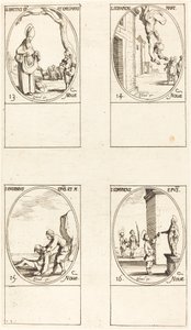 St. Brice; St. Serapion; St. Eugenius; St. Edmund by Jacques Callot