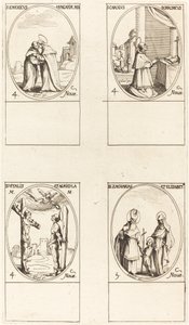 St. Emeric; St. Charles Borromeo; St. Vitalis & Agricola; Sts. Zachary & Elizabeth by Jacques Callot