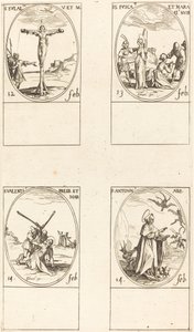 St. Eulalia; St. Fusca and Maura; St. Valentine; St. Anthony by Jacques Callot