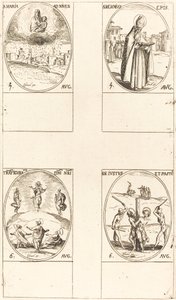 St. Mary of Snow, St. Memmius, Bishop, The Transfiguration, Sts. Justus and Pastor by Jacques Callot