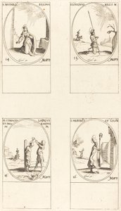 St. Matilda; St. Longinus; St. Cyriacus; St. Heribert by Jacques Callot