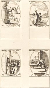 St. Pantaleon; Sts. Nazarius and Celsus; St. Martha; St. Beatrice by Jacques Callot