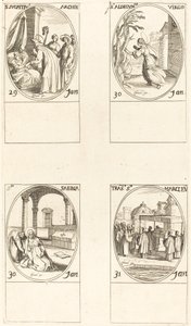 St. Sulpicius; St. Aldegondes; St. Sabina; The Calling of St. Mark by Jacques Callot