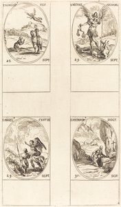St. Wenceslas; St. Michael, Archangel; The Guardian Angel; St. Jerome by Jacques Callot