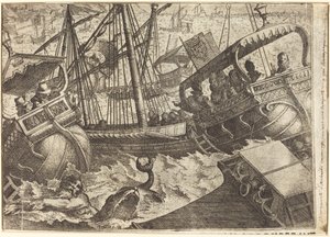 Storm off the Coast of Barcelona by Jacques Callot